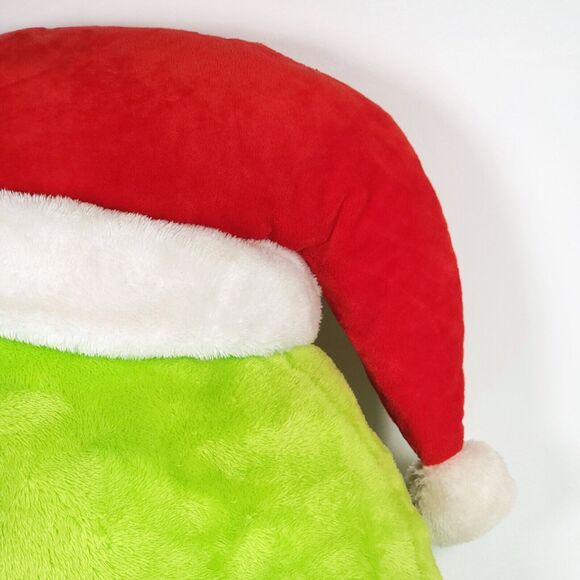 Dr.‎ Seuss The Grinch 16" Plush Stuffed Pillow with Santa Hat Christmas Decor - Picture 14 of 16